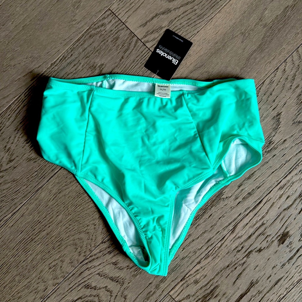 Turquoise high waist bikini bottom BRAND NEW